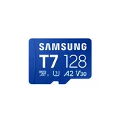 Samsung  Microsd card T7 128 Gb microSDXC Flash memory class U3, V30, A2 Mb-Mb128T/Ww 8806097635048
