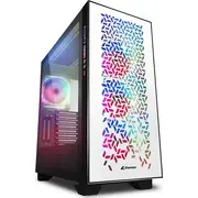 Sharkoon Elite Shark Ca300H Atx 2Xglas White  4044951030422