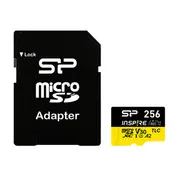 Silicon Power  Inspire 256 Gb microSDXC Flash memory class C10, Uhs-I U3, V30 Sp256Gbstxla2V1Nsp 4713436158325