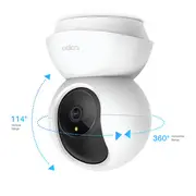 Tp-Link  Pan/Tilt Home Security Wi-Fi Camera Tapo C200 4Mm/F/2.4 Privacy Mode, Sound and Light Alarm, Motion Detection Notifications H.264 Micro Sd, Max. 128 Gb 6935364088095