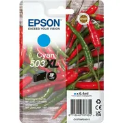 Tusz Epson Atrament/503Xl Chillies 6.4Ml Cy  C13T09R24010 8715946707655