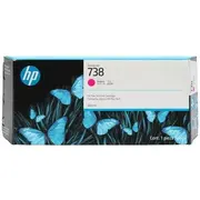 Hp 738 300-Ml Magenta Designjet Ink Cartridge  676M7A 196548336173