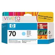 Hp 70 original Ink cartridge C9390A light cyan standard capacity 130Ml 1-Pack  0882780528772