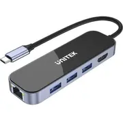Unitek -C 3.1,Rj-45,3Xusb-A,Hdmi,4K,Pd100W  D1084A 4894160048097