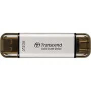 Transcend Esd310S 512Gb External Ssd Usb 10Gbps Type C/A Silver  Ts512Gesd310S 760557863274