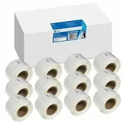 GG 12X Etiketten 28Mm x 89Mm sw komp. m. Dymo 99010/ s0722370  Rl-D-99010T-Bk/Wt-28Mm89Mm-12 6942383160053
