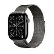 Apple Watch Series 11 Gps  Cellular 46Mm Slate Titanium Case With Milanese Loop M/L Mfd 0195950630190 Mfd44Wf/A