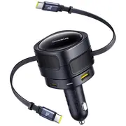 Baseus Enjoyment Max 90W 2 x kabel Usb-C  Usb-A - czarna C00035507121-03 6932172682606
