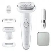Braun Epilator  Ses9-341 Silk-Épil 9 Operating time Max 50 min Number of power levels 2 Wet Dry White 9-341 7500435225182