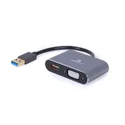 Gembird Usb to HdmiVga Adapter Gray  A-Usb3-Hdmivga-01 8716309121330 Ka-Av-Gem-205