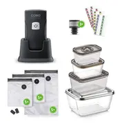 Caso Professional Hand Vacuum Sealer with Accessories  Vacu Onetouch Pro Set Power 20 W Black 01336 4038437013368