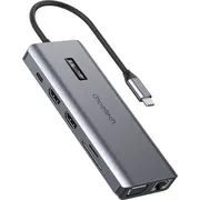 Choetech Adapter 12In1 Hub-M26 Usb-C do Usb-A Hdmi Vga Aux Sd Tf Szary  6971824978292