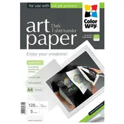 Colorway Art T-Shirt transfer Dark  Photo Paper 120 g/m² A4 Ptd120005A4 4823108631688