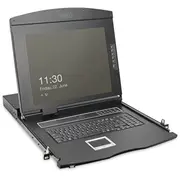 Digitus Modulare Hd Lcd Kvm Konsole mit 19 Tft, 8-Port Vga Anschluss, Touchpad, deutsches Tastaturlayout  Ds-72221-2Ge 4016032492405