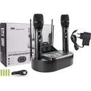 Dna Professional Uma Vocal Set - double wireless set 2 x handheld microphones  receiver with microphone charging station 5908249814684 Misdnrmik0019