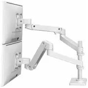 Ergotron Lx Pro - Befestigungskit Doppelarm für 2 Lcd-Displays Aluminium weiß Bildschirmgröße bis zu 61 cm Bis 24 Zoll  45-690-290 698833091717