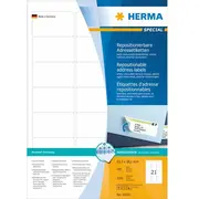 Herma Etykiety adresowe odklejalne A4, białe, papier matowy, 2100 szt., zaokrąglone narożniki 10301  4008705103015