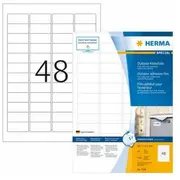 Herma Odporne na warunki atmosferyczne etykiety foliowe A4, 45,7 x 21,2 mm, białe, wyjątkowo silna przyczepność, rozciągliwe - 9536  4008705095365