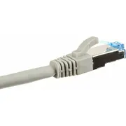 Inline Patch kabel sieciowy Cat.6A, S/Ftp Pimf, 500Mhz, szary, 10M 76800  4043718088614