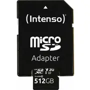 Intenso microSDXC 512Gb C10 Uhs-I Professional  Adapter 3433493 4034303037674