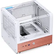 Jonsbo Tk-0 Pc Case, Mini-Tower, Mini-Itx, Tempered Glass, Wood - White  Gejb-156 6970620554105
