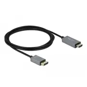 Kabel Delock Displayport - Hdmi 2M Black 85929  4043619859290