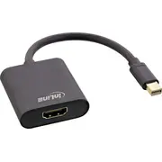 Adapter Av Inline Mini Displayport Hdmi Adaptor Aluminum with Audio, 4K/60Hz, black, 0.15M  17193S 4043718290482