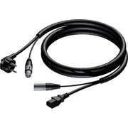 Kabel Procab Cab402/20 Schuko męskie  Xlr żeńskie - euro power 3 x 2,5 mm 20 m 5414795013179