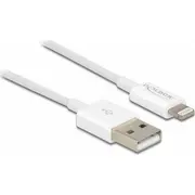 Kabel Usb Delock Usb-A - Lightning 1 m White 83000  4043619830008