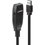 Kabel Usb Lindy Usb-A - 15 m Black 43322  4002888433228