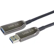 Kabel Usb Premiumcord Usb-A - 20 m Black Ku3Opt20  ku3opt20 8592220021689
