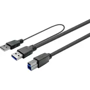 Kabel Usb Vivolink 2X Usb-A - Usb-B 7 m Black 3.0 Active Cable A Male  5715063196106