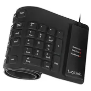 Logilink  Flexible waterproof Keyboard Usb Ps/2 Id0019A keyboard Wired De Black 4052792038965