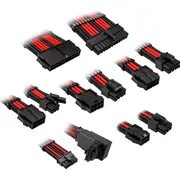 Kolink Core Pro Braided Cable Extension Kit 12V-2X6 Type 1 - Jet Black/Racing Red  Corepro-Ek-12Vt1-Brd 5999094005716