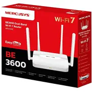 Mercusys Mr25Wbe Easymesh Wifi7 router Be3600, 2,4Ghz/5Ghz,1Xgbewan,3Xgbelan  6957939003555