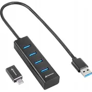 Sharkoon Aluminium 4X Usb-A 3.2 Gen1 4044951037582 
