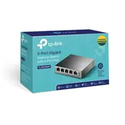 Tp-Link  Tl-Sg1005P Unmanaged Desktop Gigabit Ethernet Copper ports quantity 5 Power over Poe 4 supply type External 36 months 6935364083212