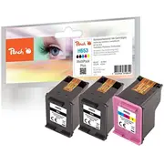 Tusz Peach Pi300-1046 nabój z tuszem 3 szt. Zamiennik Standardowa wydajność Black, Cyjan, Purpurowy, Yellow  450530 7640366810849