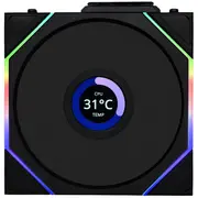 Wentylator Lian Li Uni Fan Tl Wireless Lcd 140 Reverse Blade Black 14Rtllcd1W1B  4718466017543
