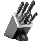 Zwilling Four Star 35145-007-0 kitchen knife/cutlery block set 7 pcs Black  4009839531200 Agdzwlszt0098