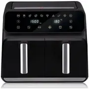 Frytkownica beztłuszczowa Alpina frytkownica 2X4 litry cyfrowy wyświetlacz Airfryer  24012 8711252240121