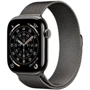Apple Watch 11 Gps  Cellular 46Mm Slate Titanium Milanese Loop M/L Graphite Mfd44Wf/A 195950630190