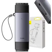 Baseus Lite Series Sd/Tf memory card reader, Usb  Usb-C Gray Wkqx060113 6932172608200 036232