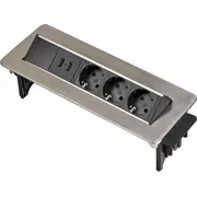 Brennenstuhl Indesk Power 3-Way  2X Usb 1396200113 4007123656660