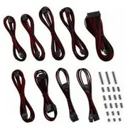 Cablemod Zestaw kabli, Black-Red Zuad-1022  0716894294103