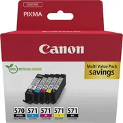 Tusz Canon Zestaw tuszy Pgi570/Cli-571 Pgbk/C/M /Y/Bk Multi 0372C006  8714574631660