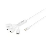 Digitus  Usb 2.0 Cable Hub, 4-Port 4X A/F, 1X A male, Dc2.5Mm Psu not incl. Da-70216 4016032284062