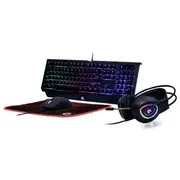 Gembird  4-In-1 Backlight Gaming Kit Phantom Ggs-Umgl4-01 Wired Us 8716309117708