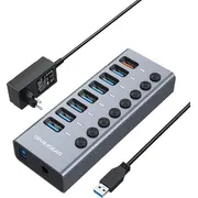 Graugear 7-Port Usb-A 3.0 Hub  1X Ladeport G-Hub71-A 4260746550160