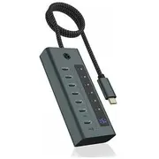 Icybox Icy Box Ib-Hub1457-C31 7 port Type C Hub, Psu  4250078173984 Nuicyus7P000010